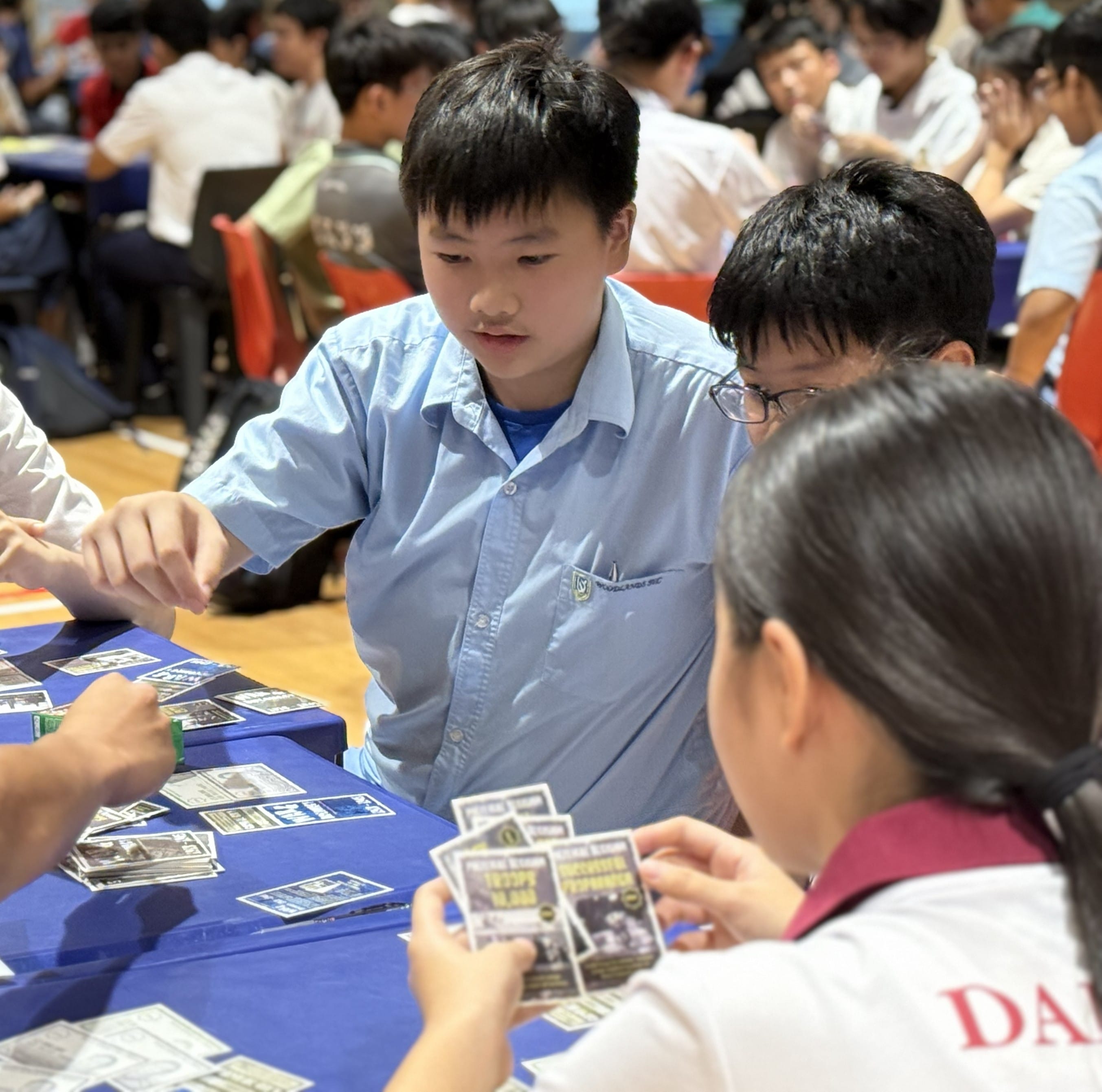 Woodlanders at the National War & Diplomacy History Card Game Challenge — learning history through strategy, collaboration, and a little friendly competition.